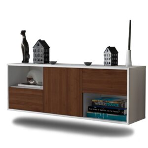 Lowboard Louisville, Walnuss, hängend (136x49x35cm)
