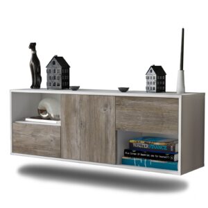 Lowboard Louisville, Treibholz, hängend (136x49x35cm)