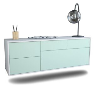 Lowboard Fresno, Mint, hängend (136x49x35cm)