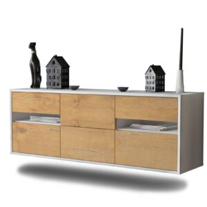 Lowboard Sacramento, Eiche, hängend (136x49x35cm)