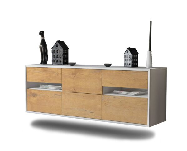 Lowboard Sacramento, Eiche, hängend (136x49x35cm)