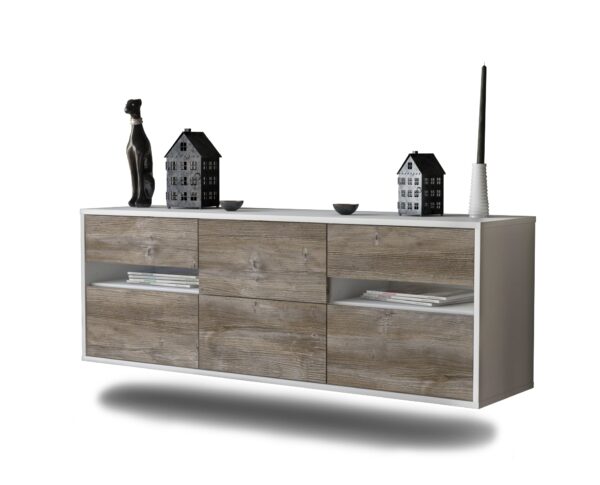 Lowboard Sacramento, Treibholz, hängend (136x49x35cm)