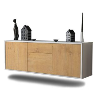 Lowboard Cleveland, Eiche, hängend (136x49x35cm)