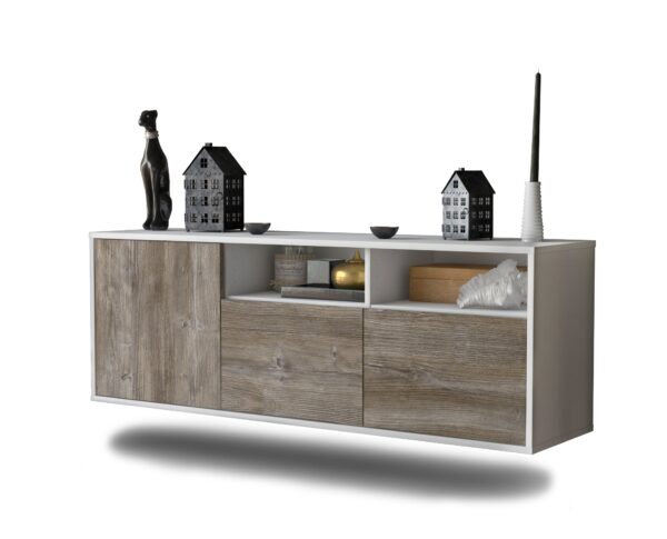 Lowboard Omaha, Treibholz, hängend (136x49x35cm)