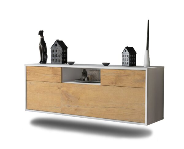 Lowboard Oakland, Eiche, hängend (136x49x35cm)