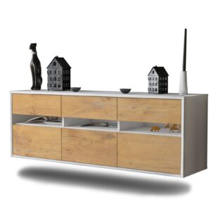 Lowboard Raleigh, Eiche, hängend (136x49x35cm)