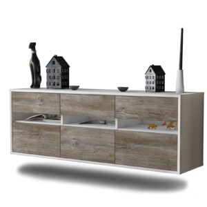 Lowboard Raleigh, Treibholz, hängend (136x49x35cm)