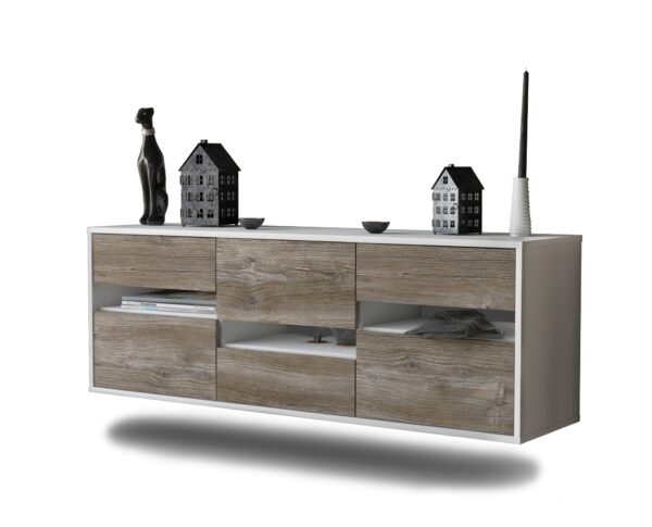Lowboard Honolulu, Treibholz, hängend (136x49x35cm)