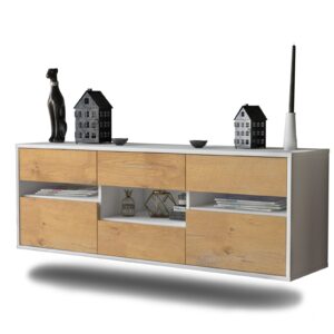 Lowboard Arlington, Eiche, hängend (136x49x35cm)