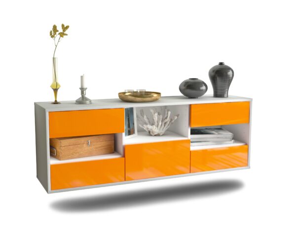 Lowboard Santa Ana, Orange, hängend (136x49x35cm)