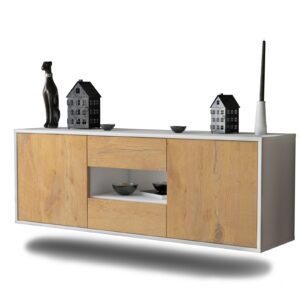 Lowboard Tampa, Eiche, hängend (136x49x35cm)