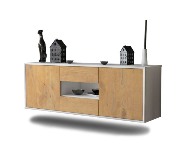 Lowboard Tampa, Eiche, hängend (136x49x35cm)