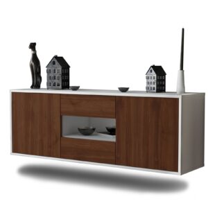 Lowboard Tampa, Walnuss, hängend (136x49x35cm)