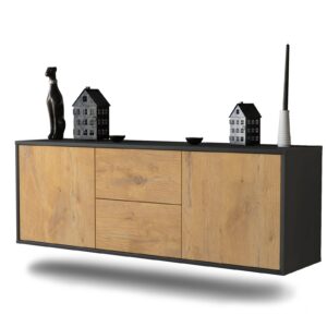 Lowboard Nashville, Eiche, hängend (136x49x35cm)