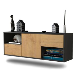 Lowboard Louisville, Eiche, hängend (136x49x35cm)