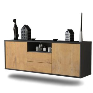 Lowboard Tucson, Eiche, hängend (136x49x35cm)