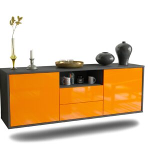 Lowboard Tucson, Orange, hängend (136x49x35cm)