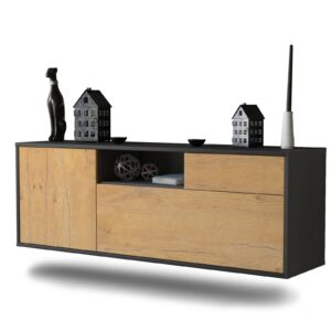 Lowboard Atlanta, Eiche, hängend (136x49x35cm)
