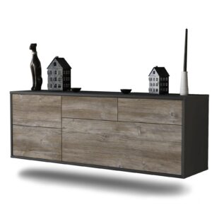 Lowboard Fresno, Treibholz, hängend (136x49x35cm)