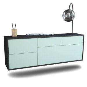 Lowboard Fresno, Mint, hängend (136x49x35cm)