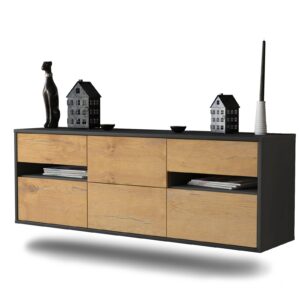 Lowboard Sacramento, Eiche, hängend (136x49x35cm)
