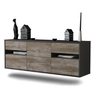 Lowboard Sacramento, Treibholz, hängend (136x49x35cm)