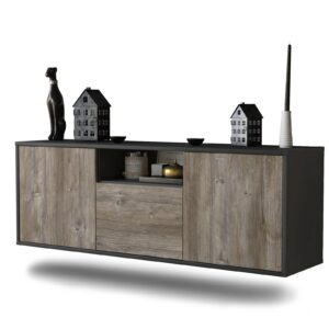 Lowboard Mesa, Treibholz, hängend (136x49x35cm)