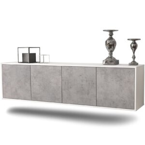 Lowboard Anaheim, Beton, hängend (180x49x35cm)