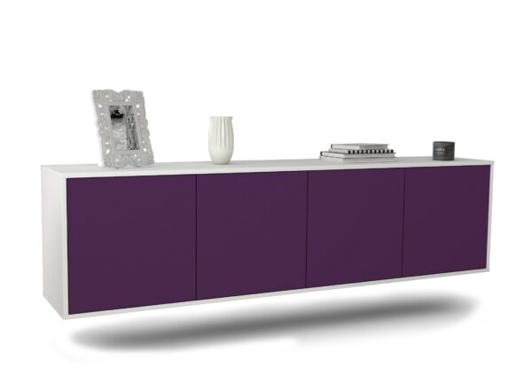 Lowboard Anaheim, Lila, hängend (180x49x35cm)