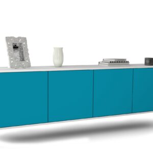 Lowboard Anaheim, Türkis, hängend (180x49x35cm)