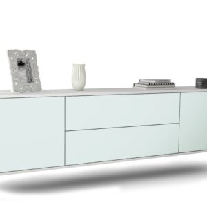 Lowboard Cincinnati, Mint, hängend (180x49x35cm)