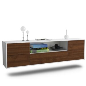 Lowboard Buffalo, Walnuss, hängend (180x49x35cm)