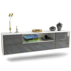 Lowboard Buffalo, Grau, hängend (180x49x35cm)