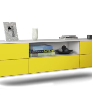 Lowboard Buffalo, Gelb, hängend (180x49x35cm)