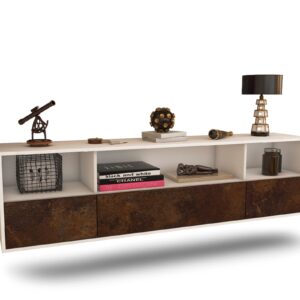 Lowboard Plano, Rost, hängend (180x49x35cm)