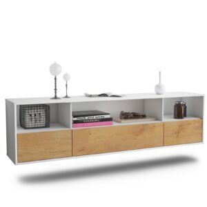 Lowboard Plano, Eiche, hängend (180x49x35cm)