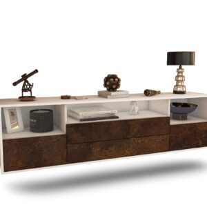 Lowboard Henderson, Rost, hängend (180x49x35cm)