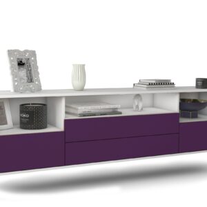 Lowboard Henderson, Lila, hängend (180x49x35cm)