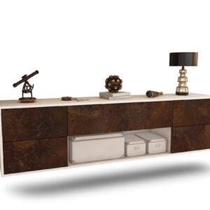 Lowboard Lincoln, Rost, hängend (180x49x35cm)