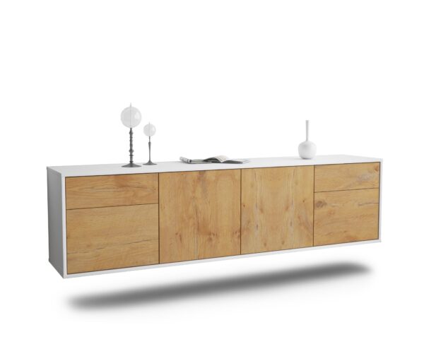 Lowboard Madison, Eiche, hängend (180x49x35cm)