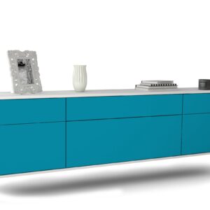 Lowboard Baton Rouge, Türkis, hängend (180x49x35cm)