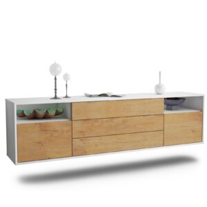 Lowboard Garland, Eiche, hängend (180x49x35cm)