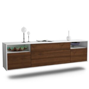 Lowboard Garland, Walnuss, hängend (180x49x35cm)