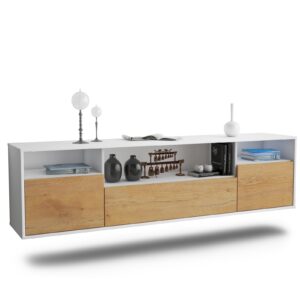 Lowboard Winston-Salem, Eiche, hängend (180x49x35cm)