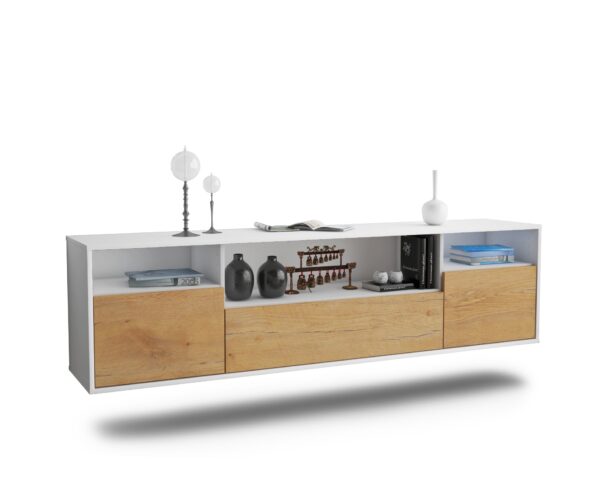 Lowboard Winston-Salem, Eiche, hängend (180x49x35cm)
