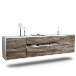 Lowboard Reno, Treibholz, hängend (180x49x35cm)