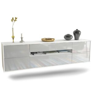 Lowboard Reno, Weiß, hängend (180x49x35cm)