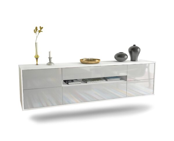 Lowboard Reno, Weiß, hängend (180x49x35cm)