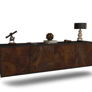 Lowboard Anaheim, Rost, hängend (180x49x35cm)