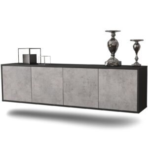 Lowboard Anaheim, Beton, hängend (180x49x35cm)